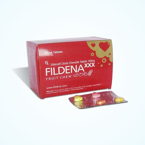 Fildena XXX Fruit Chew Sildenafil Tablet