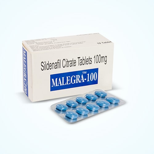 Malegra 100 Mg Sildenafil Tablet