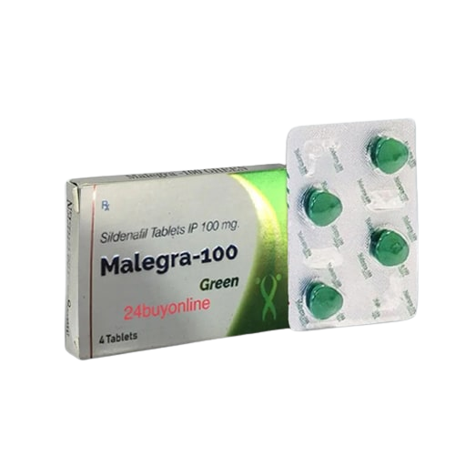 Malegra Green 100 Mg Sildenafil Tablet