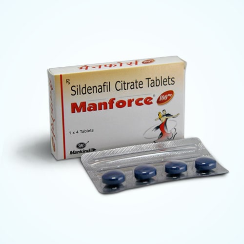 Manforce 100 Mg Sildenafil Tablet
