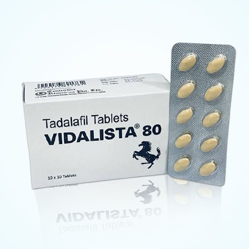 Vidalista 80 Mg Tadalafil Tablet